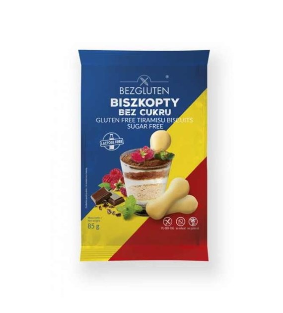 BEZGLUTEN Biszkopty bez cukru 85g