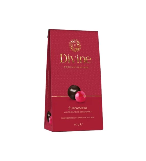DIVINE Żurawina w czekoladzie deserowej 50g