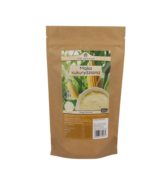 PIĘĆ PRZEMIAN Mąka kukurydziana b/g 500g