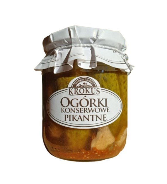 KROKUS Ogórki konserwowe pikantne 500g