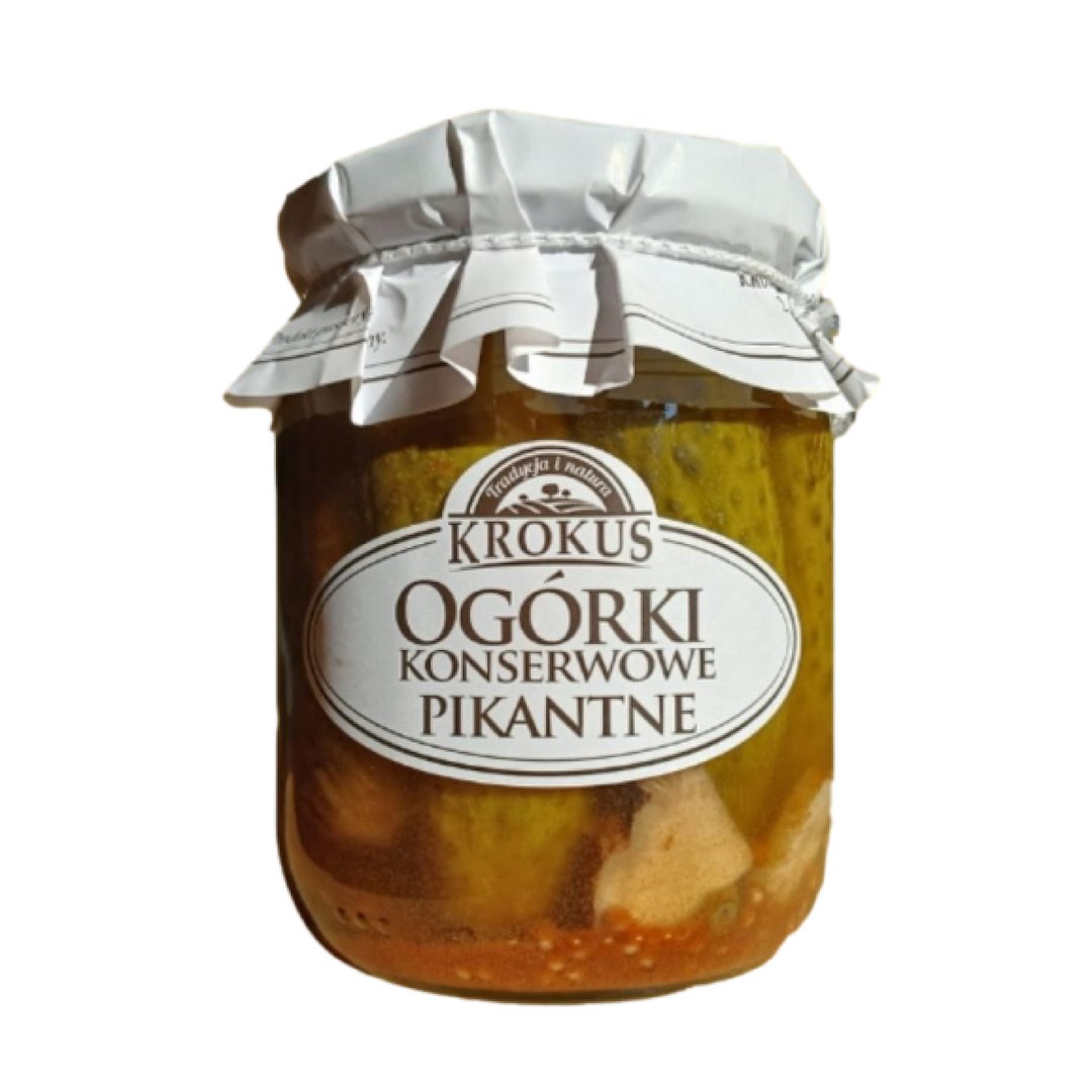 KROKUS Ogórki konserwowe pikantne 500g