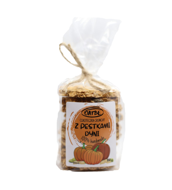 OATBE Ciasteczka crunchy z pestkami dyni 150g