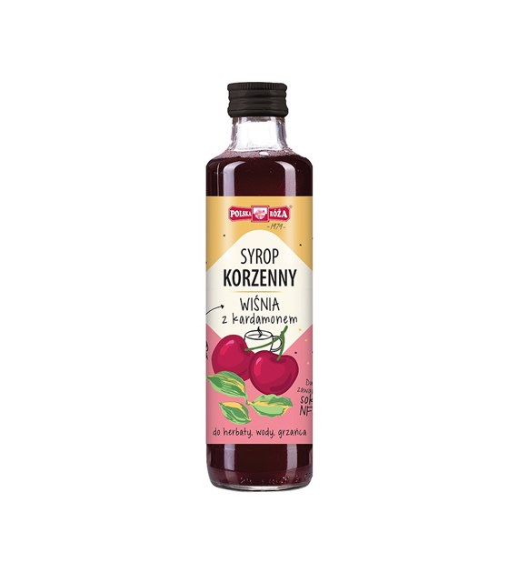 POLSKA RÓŻA Syrop korzenny: Wiśnia z kardamonem 250ml