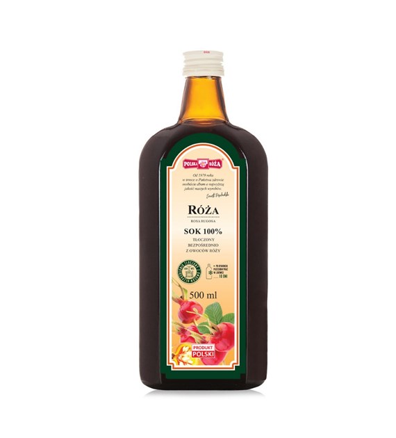 POLSKA RÓŻA Sok z róży 100% 500ml
