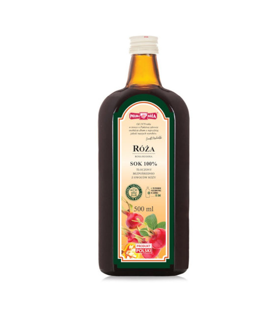 POLSKA RÓŻA Sok z róży 100% 500ml