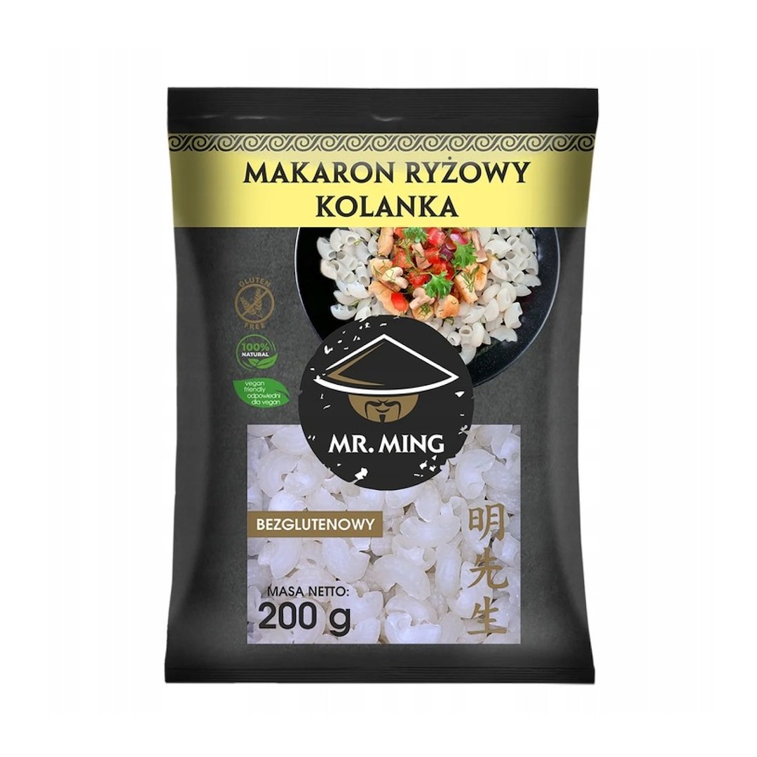 MR. MING Makaron Ryżowy Kolanka 200g