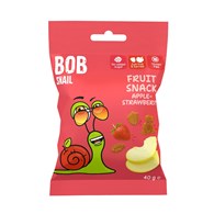 BOB SNAIL Fruit Snack Jabłko Truskawka 40g