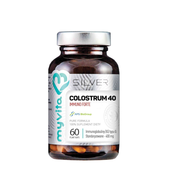 MYVITA Colostrum 40 Immuno Forte Silver Pure 100% 60 kap