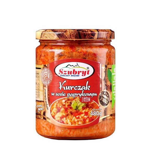 SZUBRYT Kurczak w sosie paprykowym z ryżem 480g