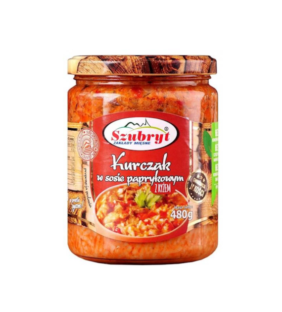 SZUBRYT Kurczak w sosie paprykowym z ryżem 480g