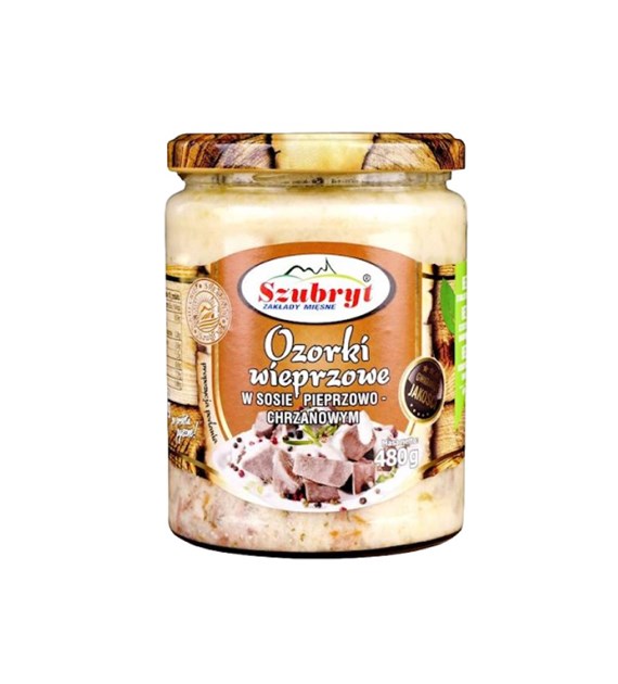SZUBRYT Ozorki wieprzowe w sosie chrzanowym 480g