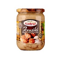 SZUBRYT Zraziki wieprzowe w sosie pieczarkowym 470g