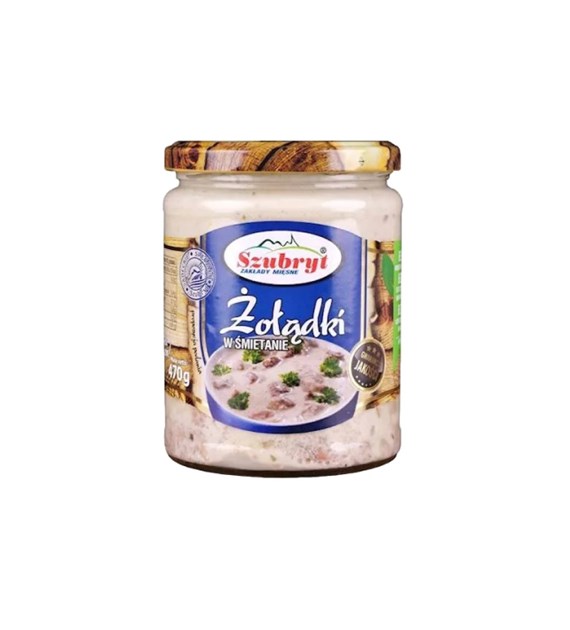 SZUBRYT Żołądki drobiowe w śmietanie 470g