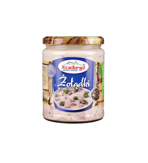 SZUBRYT Żołądki drobiowe w śmietanie 470g