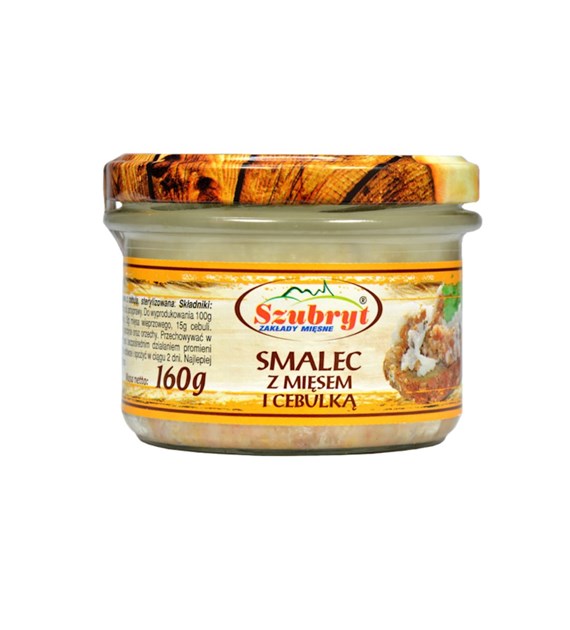 SZUBRYT Smalec z mięsem i cebulką 160g