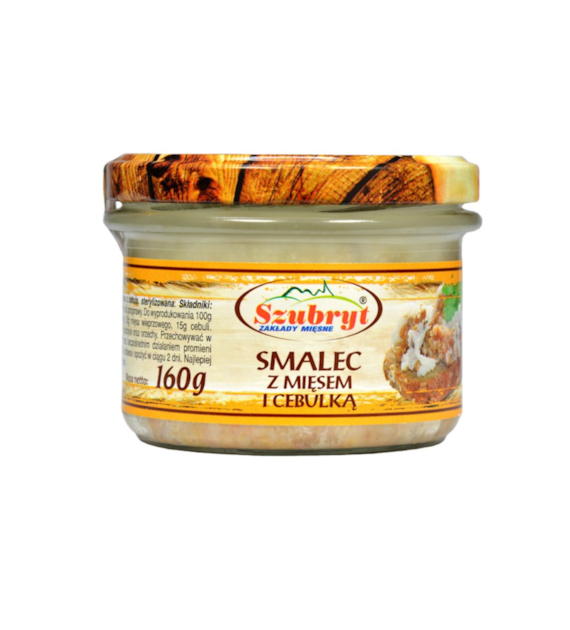 SZUBRYT Smalec z mięsem i cebulką 160g