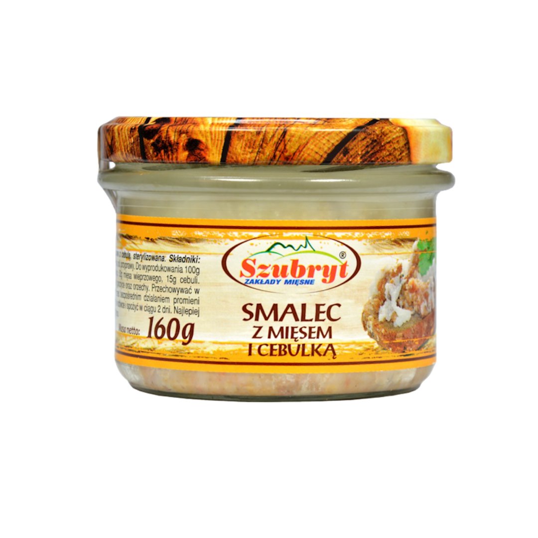 SZUBRYT Smalec z mięsem i cebulką 160g