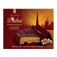 ALYAN Czekolada Dubajska Mleczna z Nadzieniem Orzechowym i Kunafą 100g