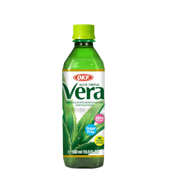 OKF Napój Aloe Vera Sugar Free z cząstkami aloesu 500ml