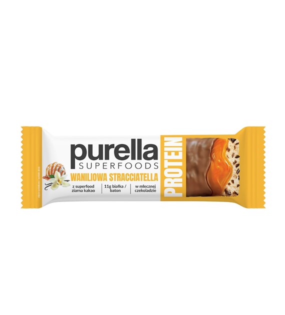 PURELLA Baton BeRaw proteinowy waniliowa stracciatella 45g
