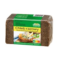 BENUS Chleb razowy pełnoziarnisty 500g
