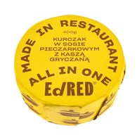 ED RED ALL IN ONE Kurczak w sosie pieczarkowym z kaszą gryczaną 400g