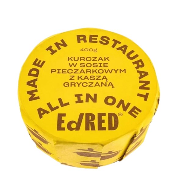 ED RED ALL IN ONE Kurczak w sosie pieczarkowym z kaszą gryczaną 400g