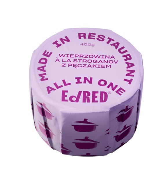 ED RED ALL IN ONE Wieprzowina a la stroganov z kaszą pęczak 400g