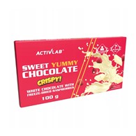 ACTIVLAB Sweet Yummy Chocolate CRISPY czekolada biała z malinami 100g