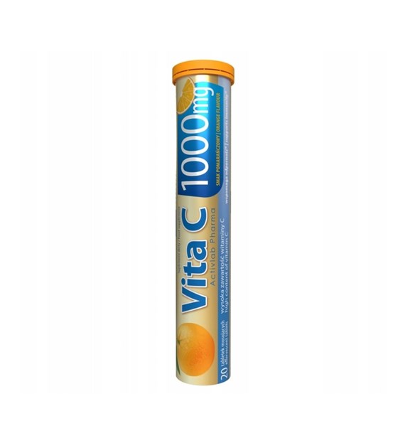 ACTIVLAB Vita C 1000 mg Activlab Pharma - pomarańcza (tuba/20 tab.)