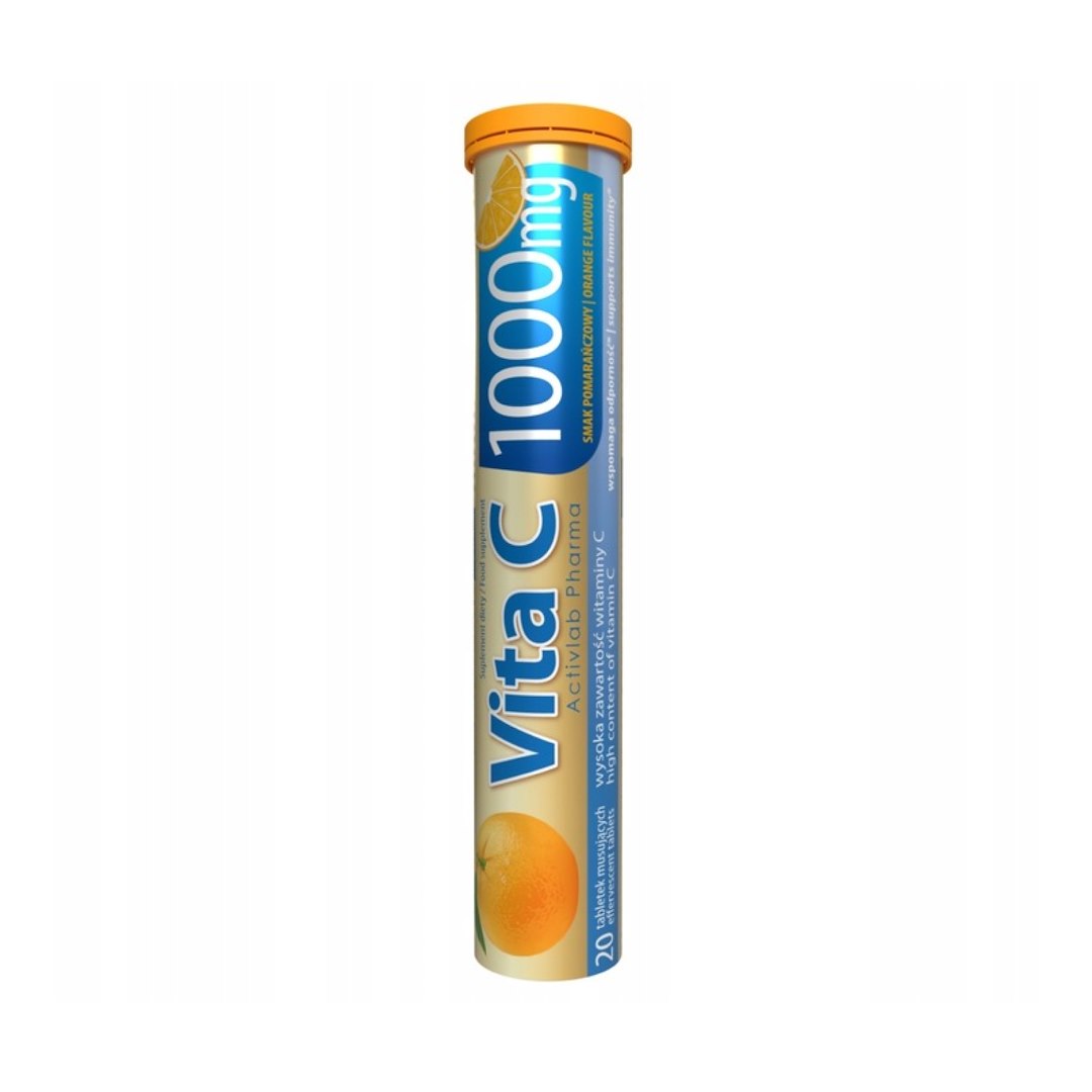 ACTIVLAB Vita C 1000 mg Activlab Pharma - pomarańcza (tuba/20 tab.)