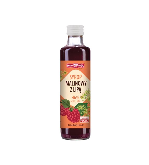 POLSKA RÓŻA Syrop malinowy z lipą 250 ml