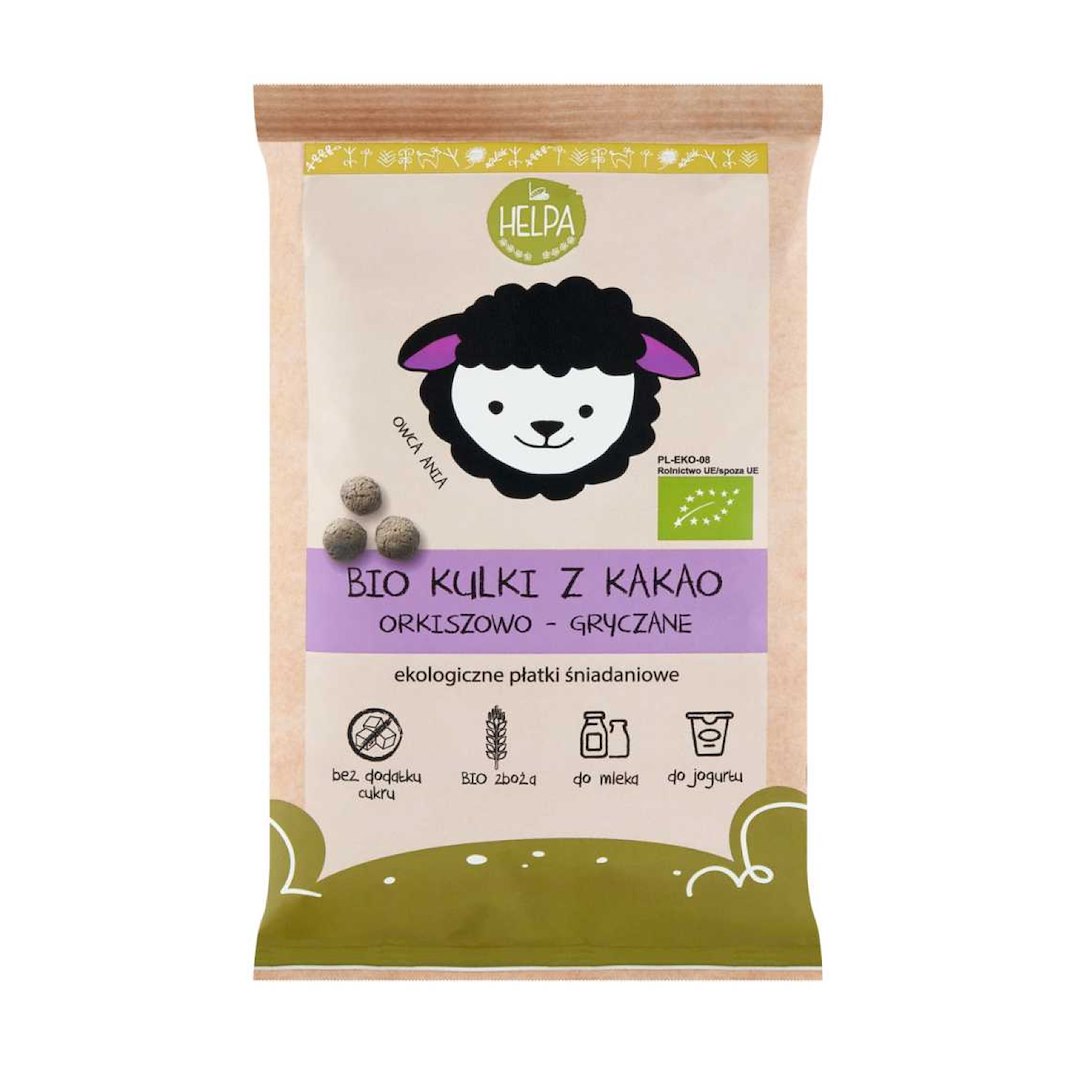 HELPA Kulki z Kakao Orkiszowo - Gryczane BIO 160 g