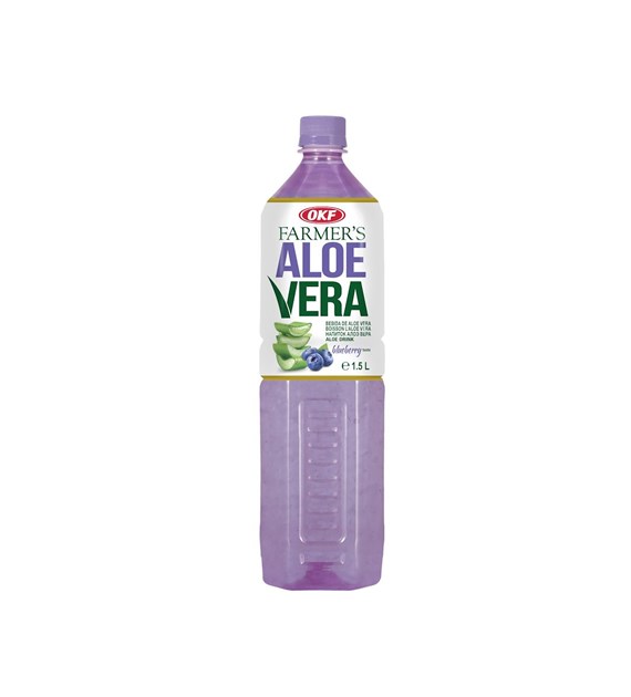OKF Napój Farmer's Aloe Vera z cząstkami aloesu Blueberry 1,5 l