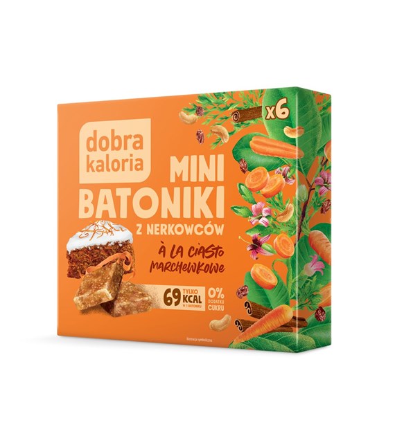 DOBRA KALORIA Mini batoniki z nerkowcami a'la ciasto marchewkowe 102g