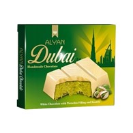 ALYAN Czekolada Dubajska Biała z Nadzieniem Pistacjowym i Kunafą 100g