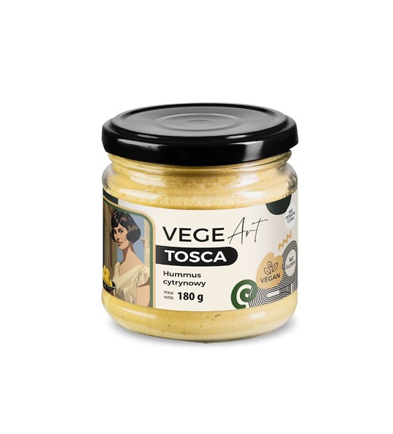 VEGE ART Tosca hummus z cytryną 180g