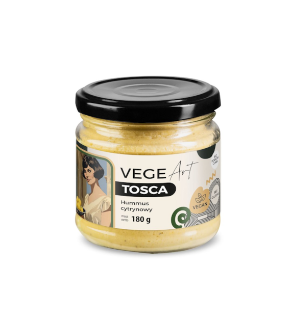 VEGE ART Tosca hummus z cytryną 180g