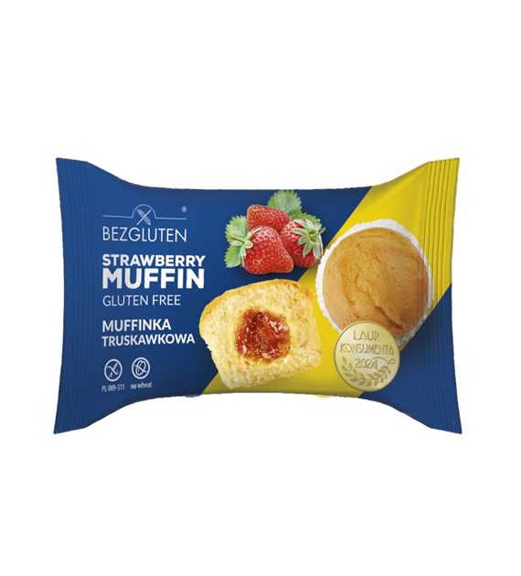BEZGLUTEN Muffinka truskawkowa bezglutenowa 60g