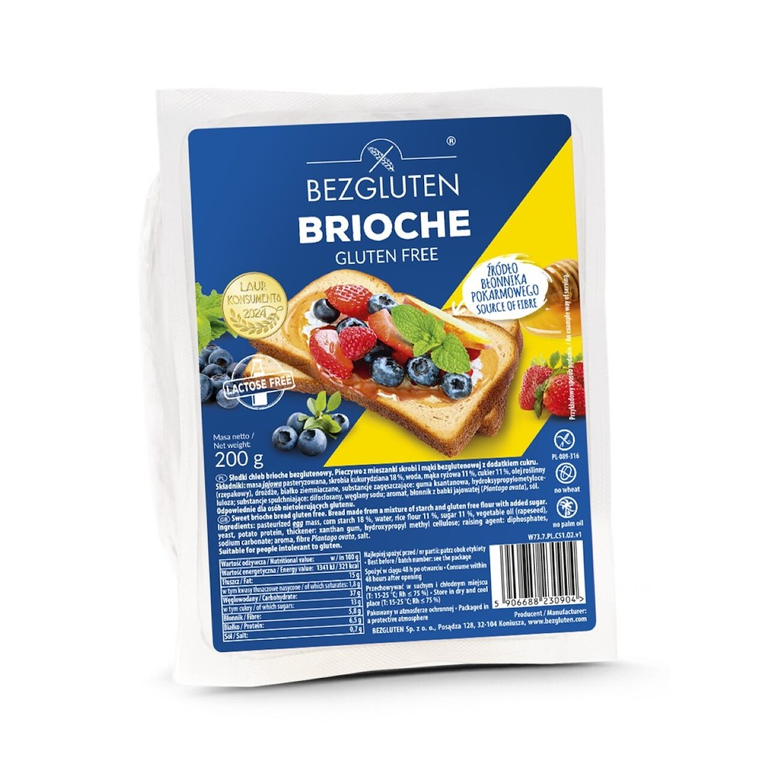 BEZGLUTEN Brioche bezglutenowy 200g