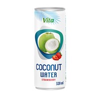 VITA Woda kokosowa truskawka 100% 320ml