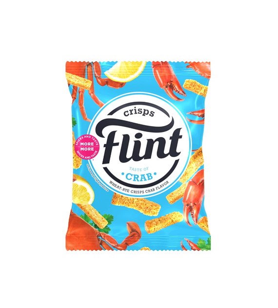 FLINT Sucharki pszenno-żytnie o smaku Kraba 70g