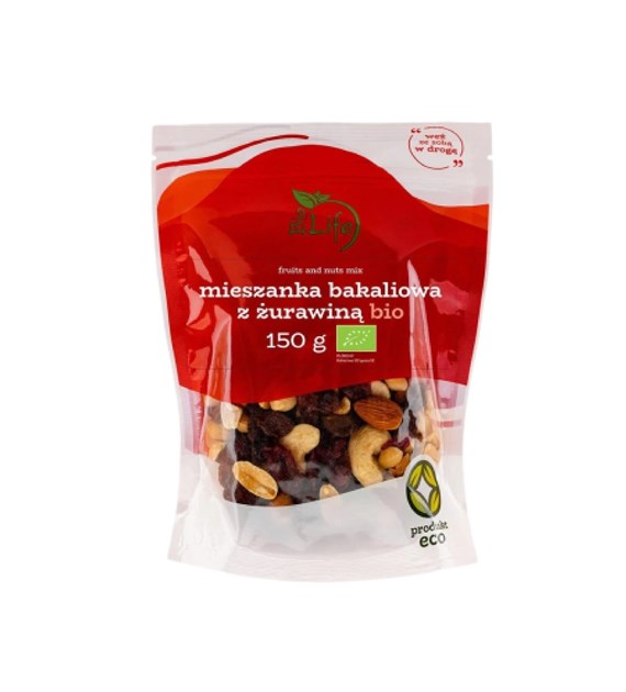 BIOLIFE Mieszanka bakaliowa z żurawiną BIO 150g