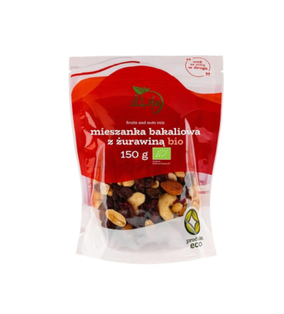 BIOLIFE Mieszanka bakaliowa z żurawiną BIO 150g