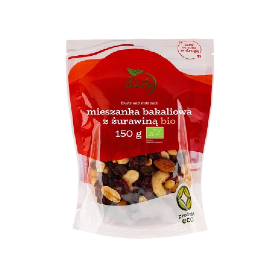 BIOLIFE Mieszanka bakaliowa z żurawiną BIO 150g