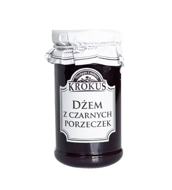 KROKUS Dżem z czarnych porzeczek 235g
