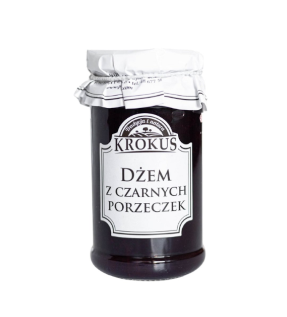 KROKUS Dżem z czarnych porzeczek 235g
