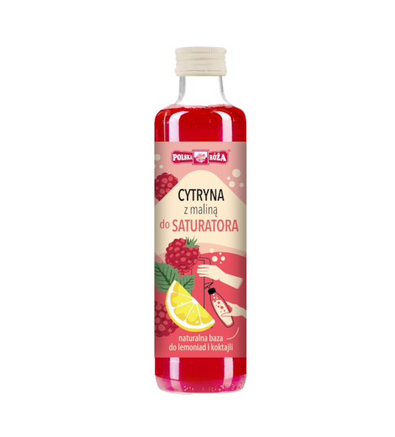POLSKA RÓŻA Syrop cytryna z maliną do saturatora 250 ml