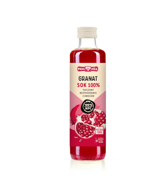 POLSKA RÓŻA Granat 100% sok NFC 250 ml