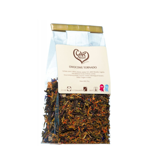 CAFE CREATOR Herbata czarna i zielona Owocowe tornado 50g